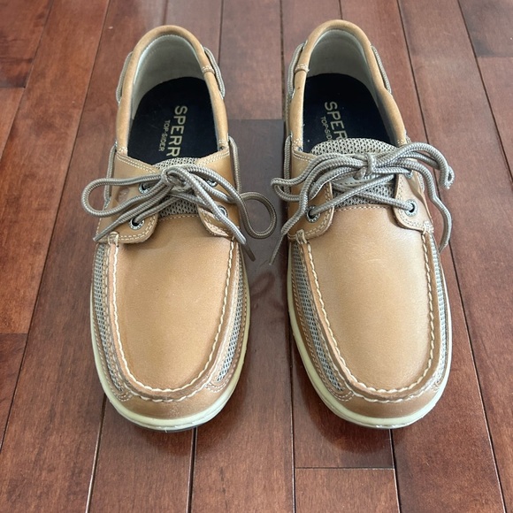 NWOT Men's Sperry Tarpon Tan Boat Shoes Size 7.5 - Picture 2 of 7